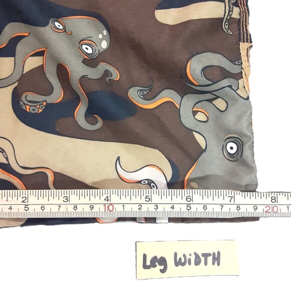 Boys Swim Trunks XS Waist Pocket Octopus Design Summer Beach Elastic Waist - Picture 3 of 5